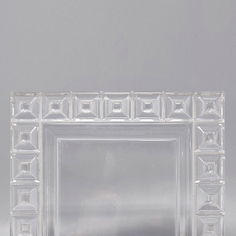 1960s crystal photo frame by rosenthal, made in germany