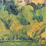 Landscape with village in golden light 'Sant Andreu de Salou'