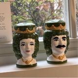 Green Sicilian salt & pepper