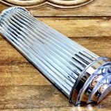 Chrome and glass tube wall light Petitot Genet and Michon c 1950