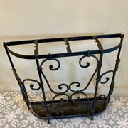 Antique wrought iron umbrella stand - early 20th century