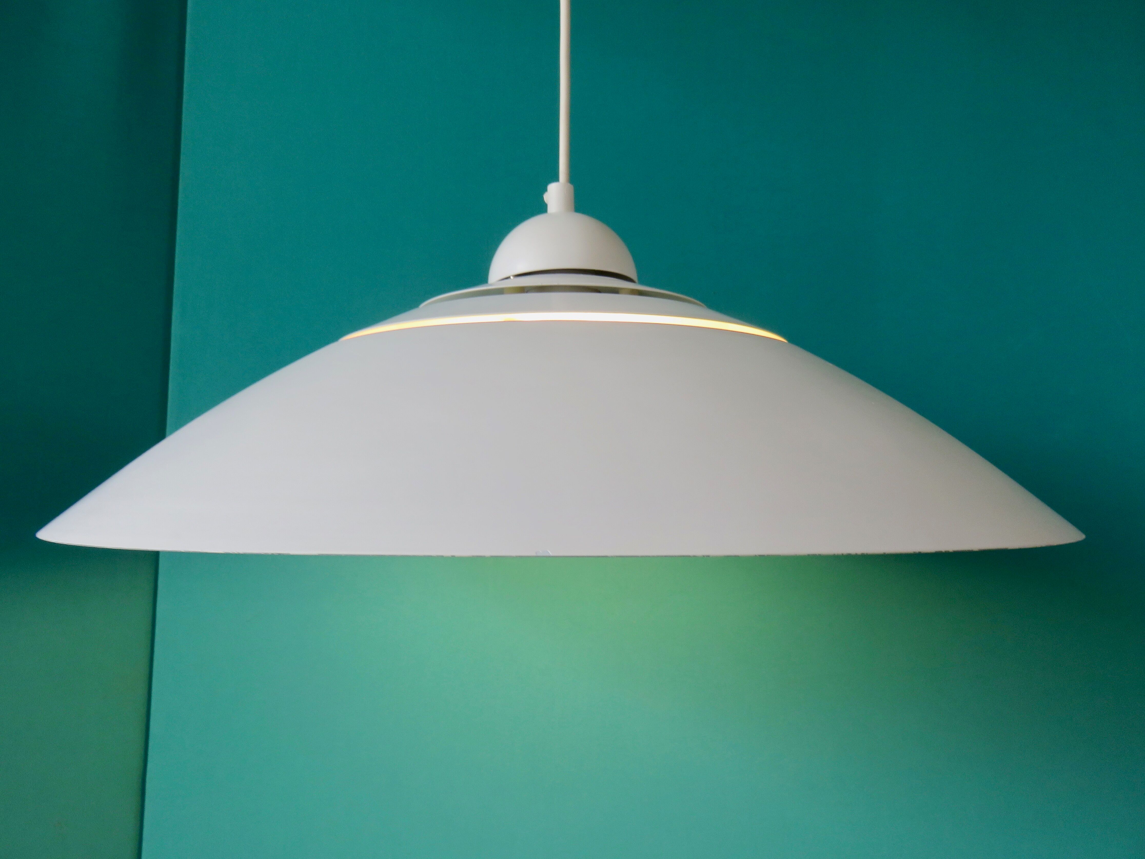Suspension blanche "Danalight" Danemark 1975