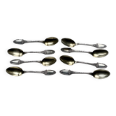 Service de 8 cuillères à moka métal argenté Boulenger
