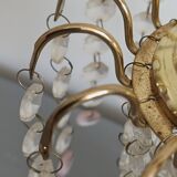 Table lamp with glass pendants