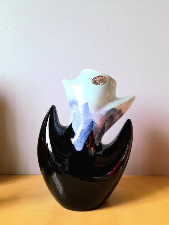 Flamed stoneware vase 1960