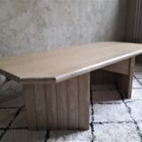 Coffee table in travertine