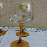6 verres a pied ambré Luminarc
