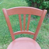 5 wooden bistro chairs