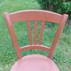 5 wooden bistro chairs