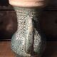 Ceramic pitcher Accolay cracked green