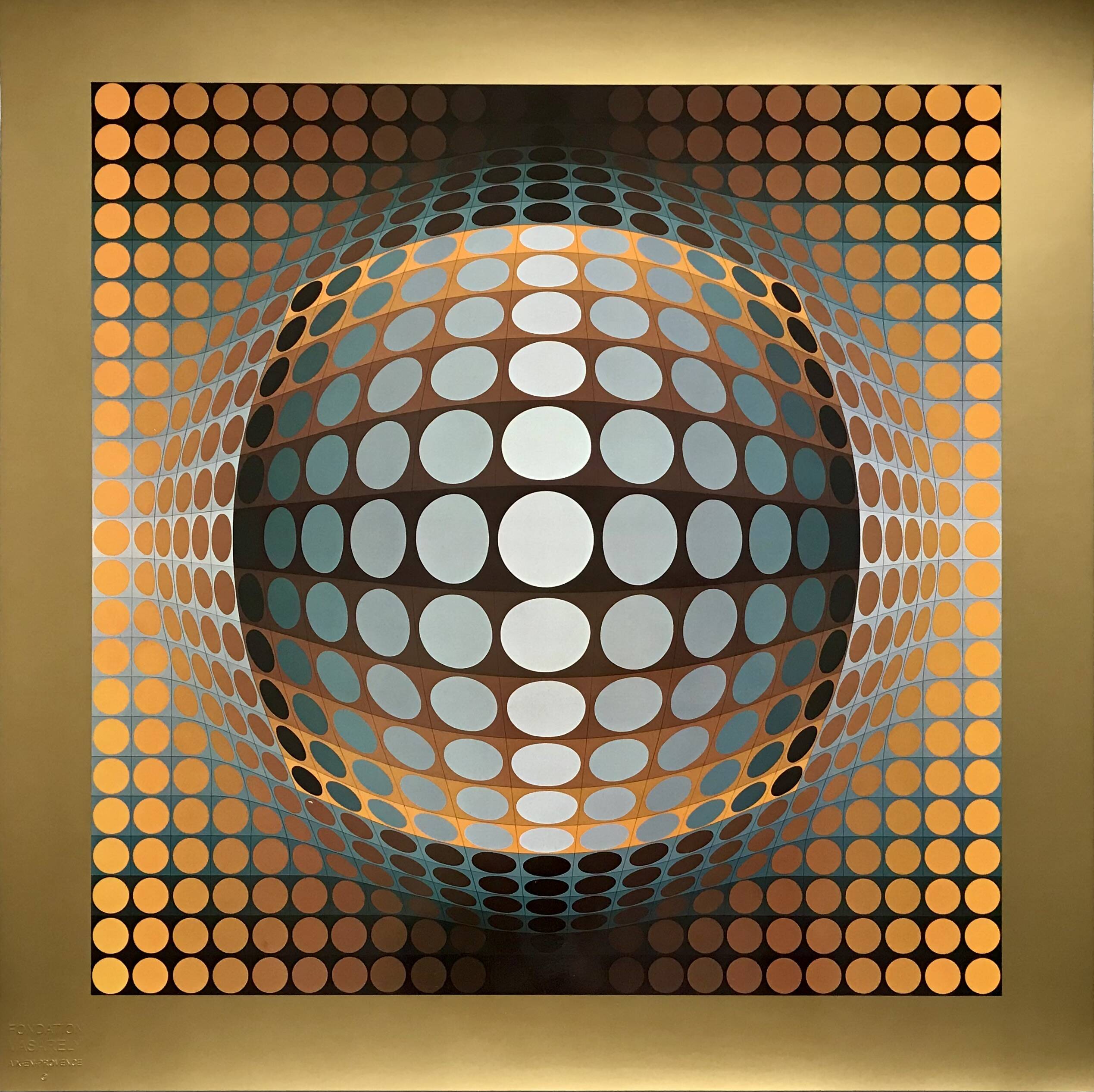 Victor Vasarely - Heliogravure stamped Fondation Vasarely, Edition 1974