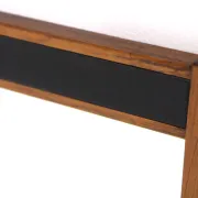 Scandinavian mirror in rosewood and leather, Sweden, 1960, 115cm x 57cm