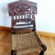 Pair of traditional low chairs, Indonesia