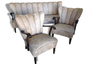 Canapé et fauteuils art Déco