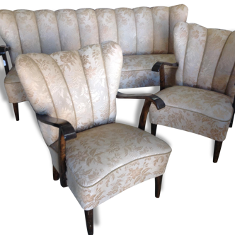 Sofa and armchairs art Deco