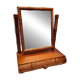 Vintage French Wooden Table Mirror, mid-century