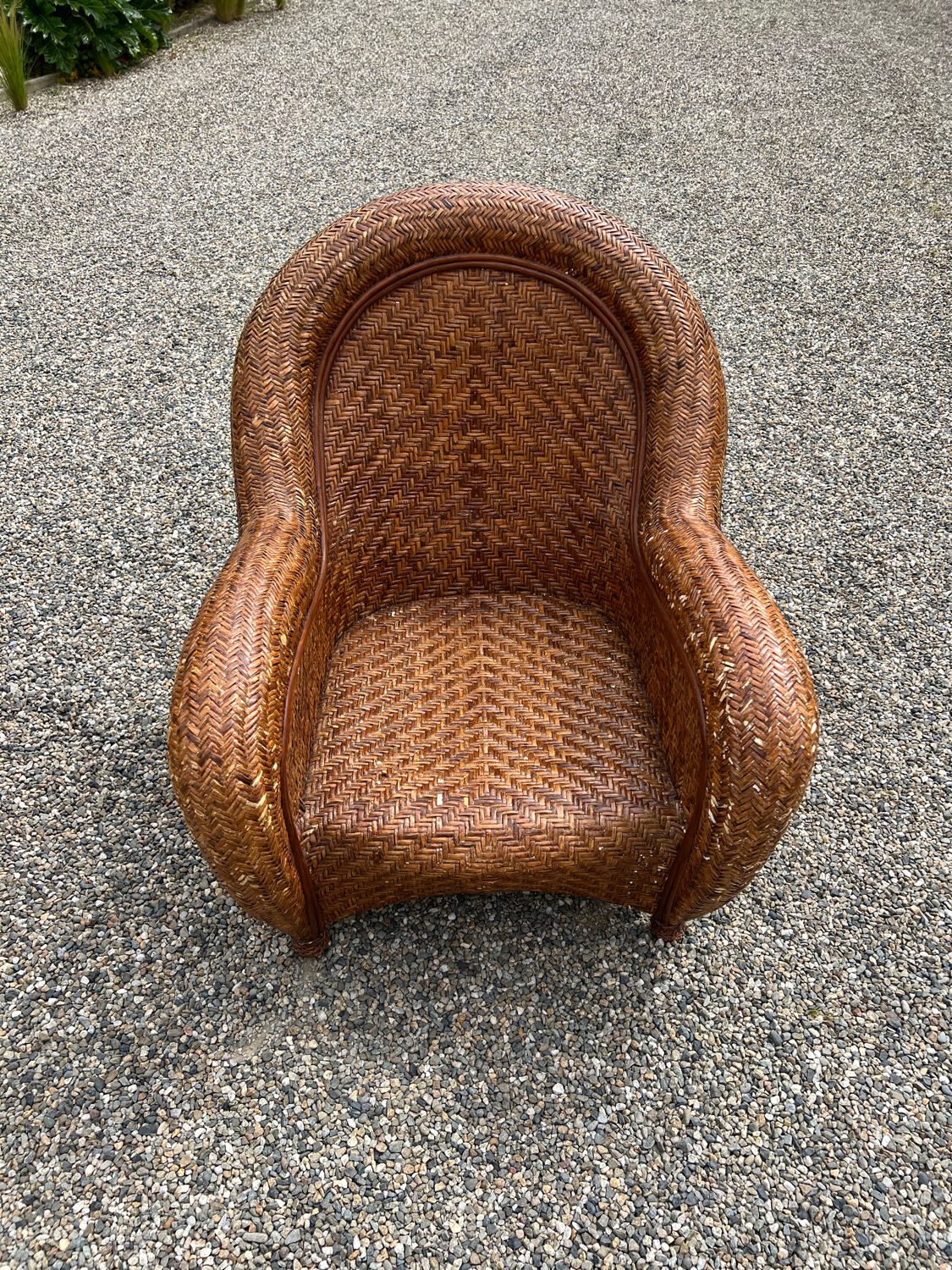 Rattan sofa and armchair