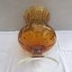 Ancient vase on foot orange glass