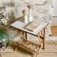 Rattan side table