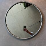 Vintage 1960s Twisted Metal Mirror