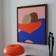 Peinture figurative minimaliste "In your arms" par Bodasca