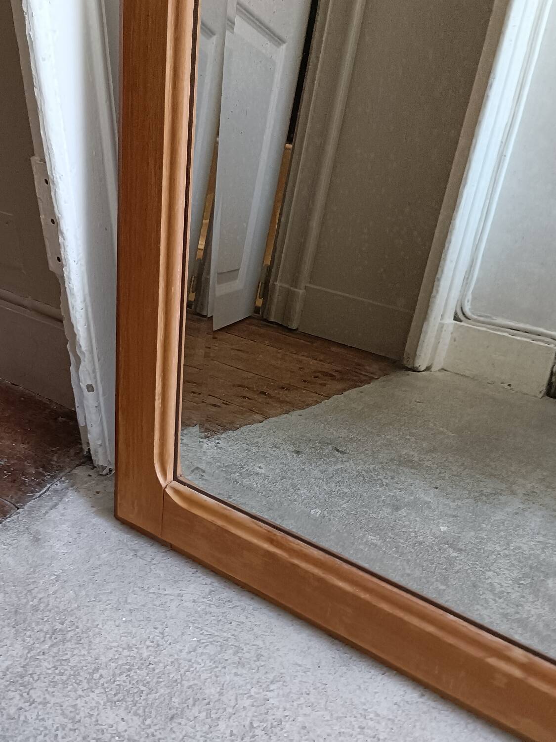 70' Scandinavian solid wood mirror