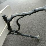 Garden bench old cast iron feet