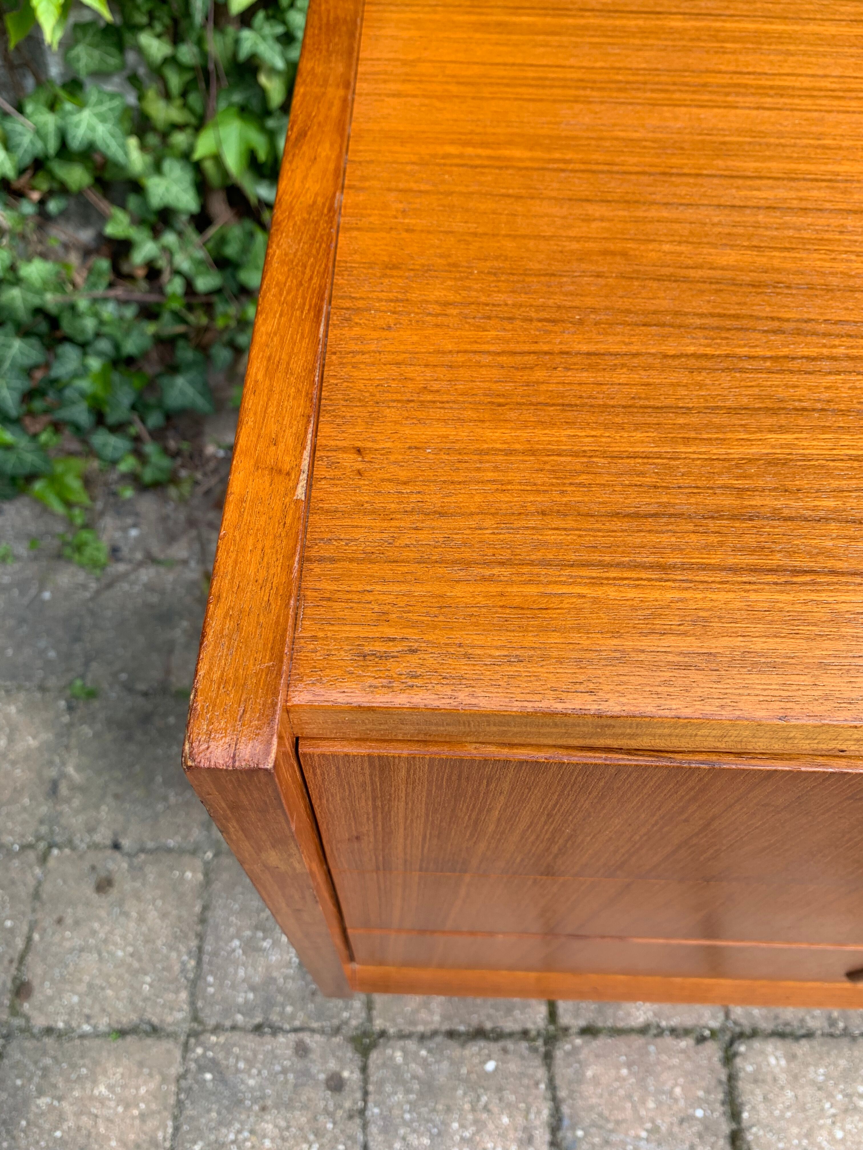Vintage scandinavian teak chest of drawers