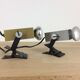 Clip spotlight wall lamps osram aluminum gold square space age 60