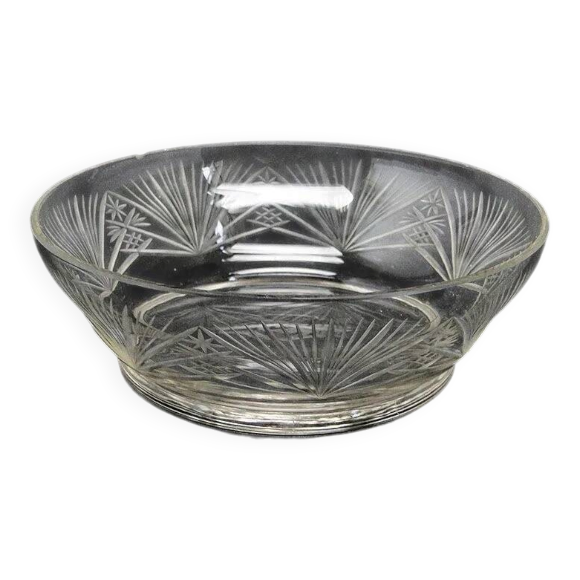 C4w art deco bowl 1930 cut glass