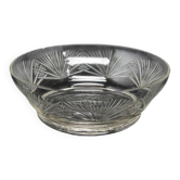 Bol en verre taillé art déco c4w 1930