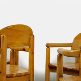 Vintage pine dining chairs by Rainer Daumiller for Hirtshals Sawmill, Denmark 70s