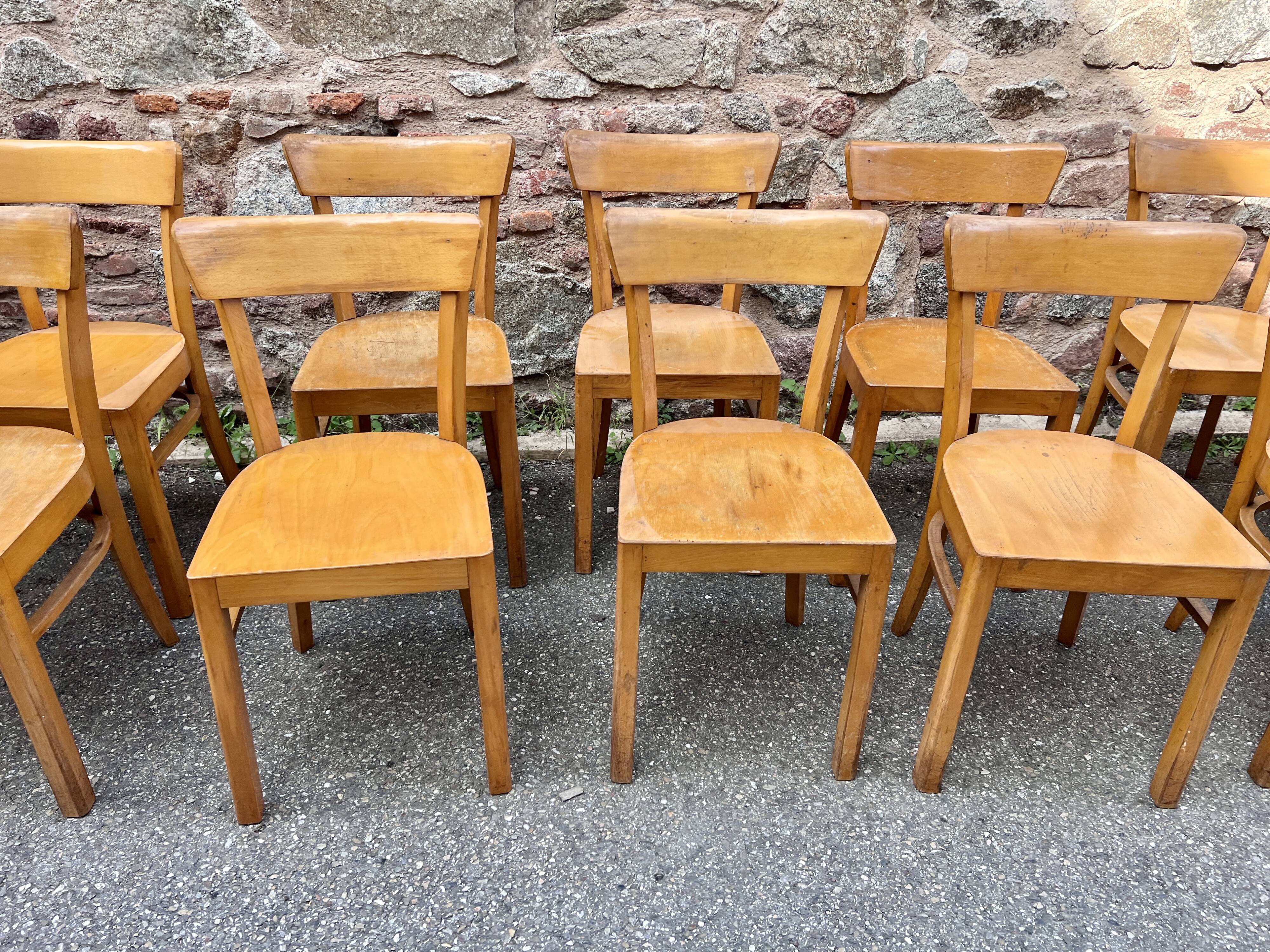 Fischel Thonet Baumann style bistro chair series