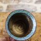 Turned glazed stoneware vase