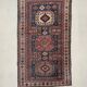 Antique Caucasian rug 215x126 cm Lesghi Star tribal Kazak rug large 2522