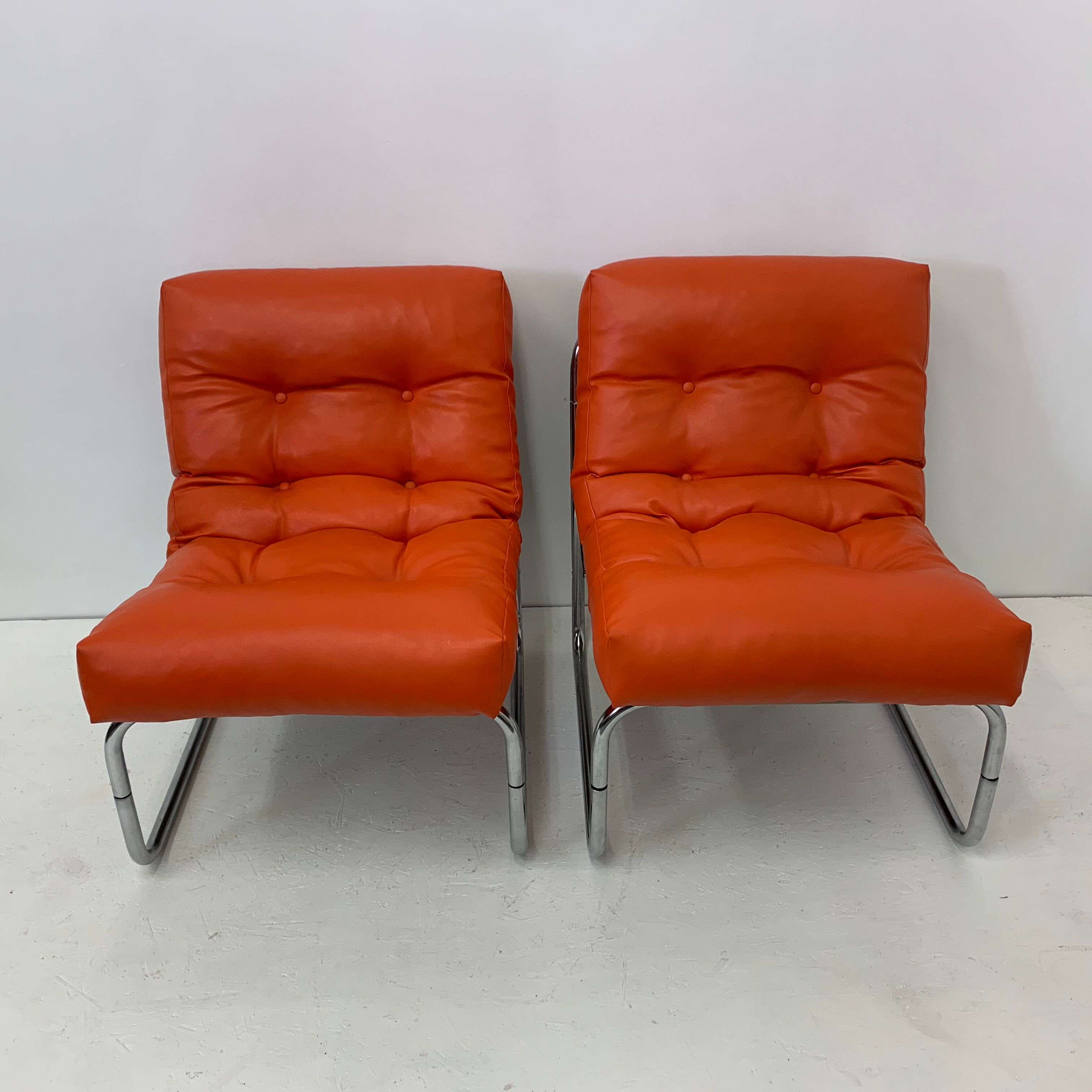 Pair Of Lounge Chairs By Gillis Lundgren For Ikea Model Pixi 1970s Selency