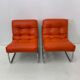 Pair of lounge chairs by Gillis Lundgren for Ikea, model “Pixi”, 1970s
