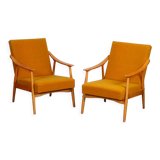 Pair of wooden armchairs from the 1970s