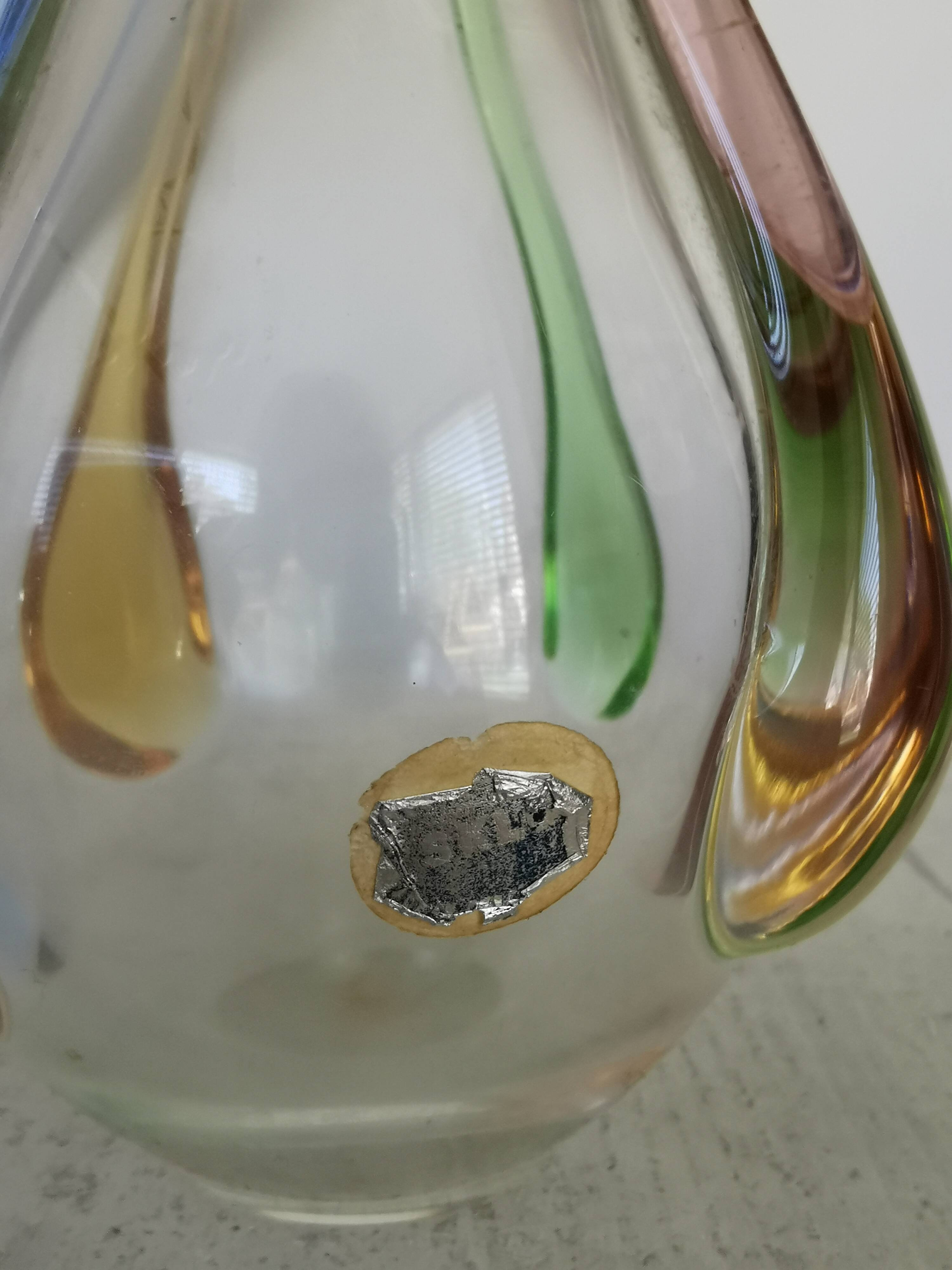 Vintage Art Glass Vase: Hanna Machanovska Mstisov Glassworks, Czechoslovaki