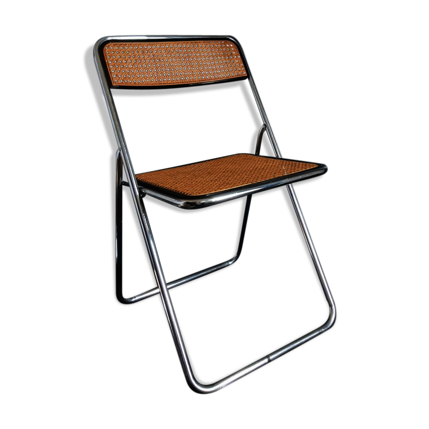 Cannage folding chair