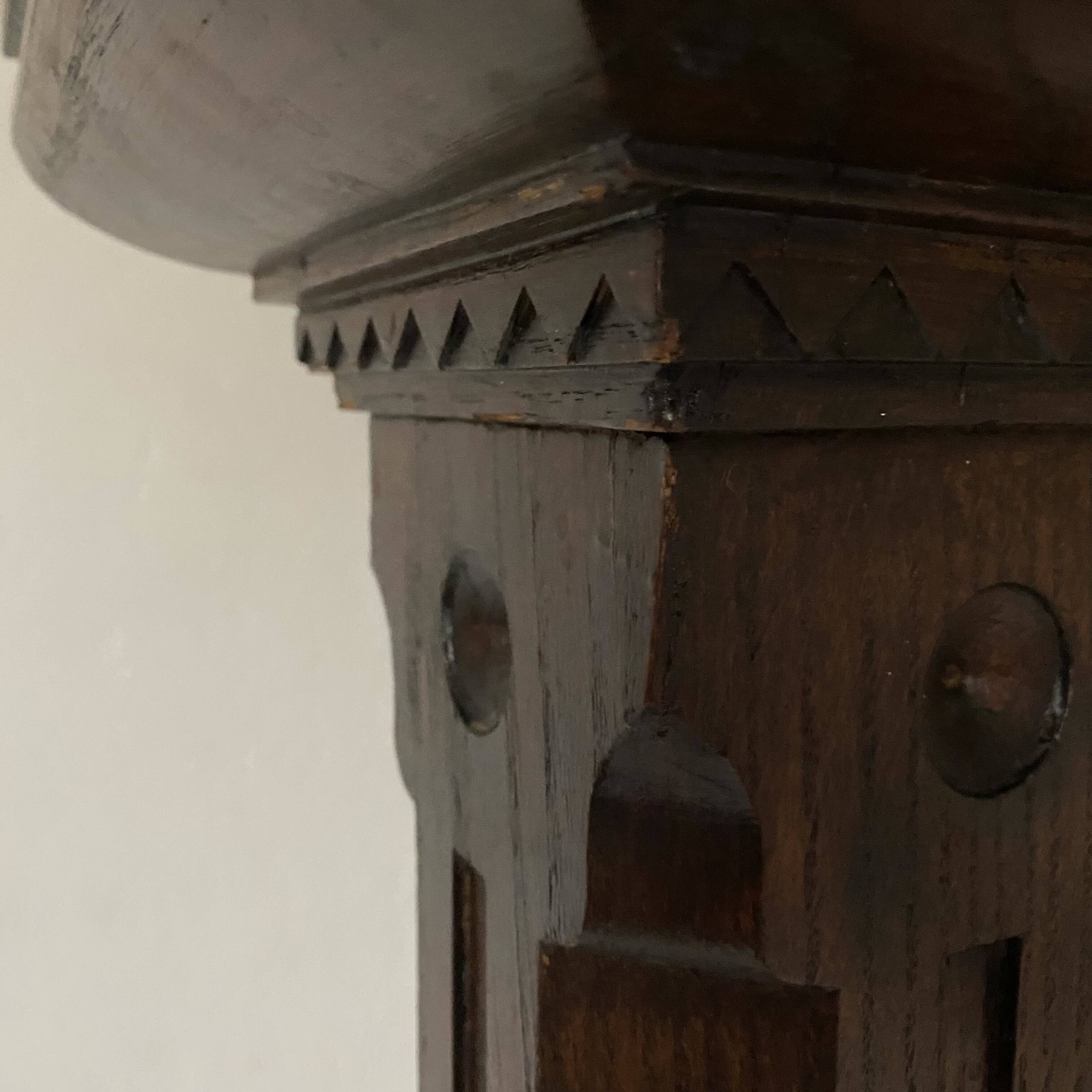 Rustic wooden column