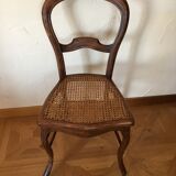 Chaise de style Napoléon III cannée
