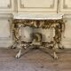 Painted and gilded wooden console, Italy, 18th century.