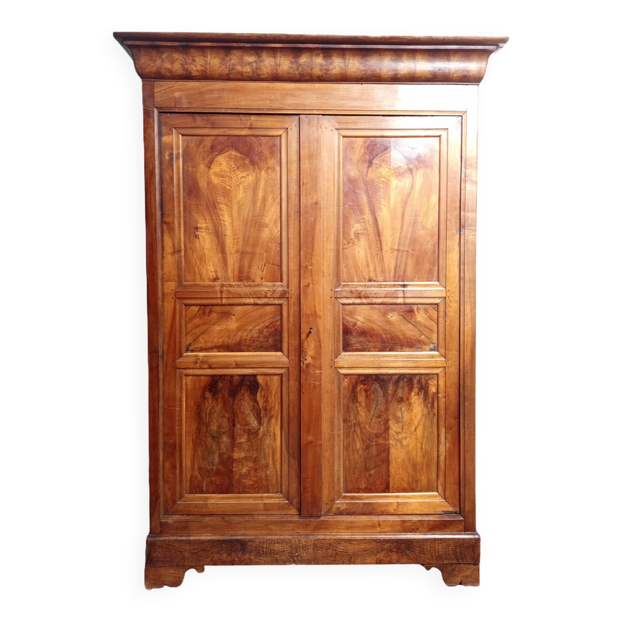 Louis Philippe period walnut wardrobe