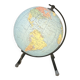 Terrestrial globe 1960 Tripod Taride luminous in vintage world map glass