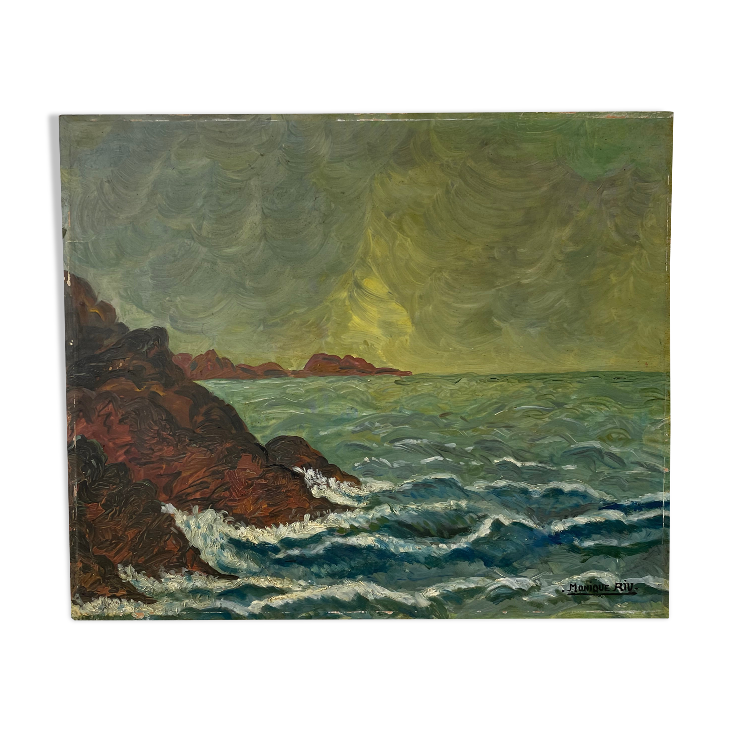 Sea oil paint 46 x 54 cm