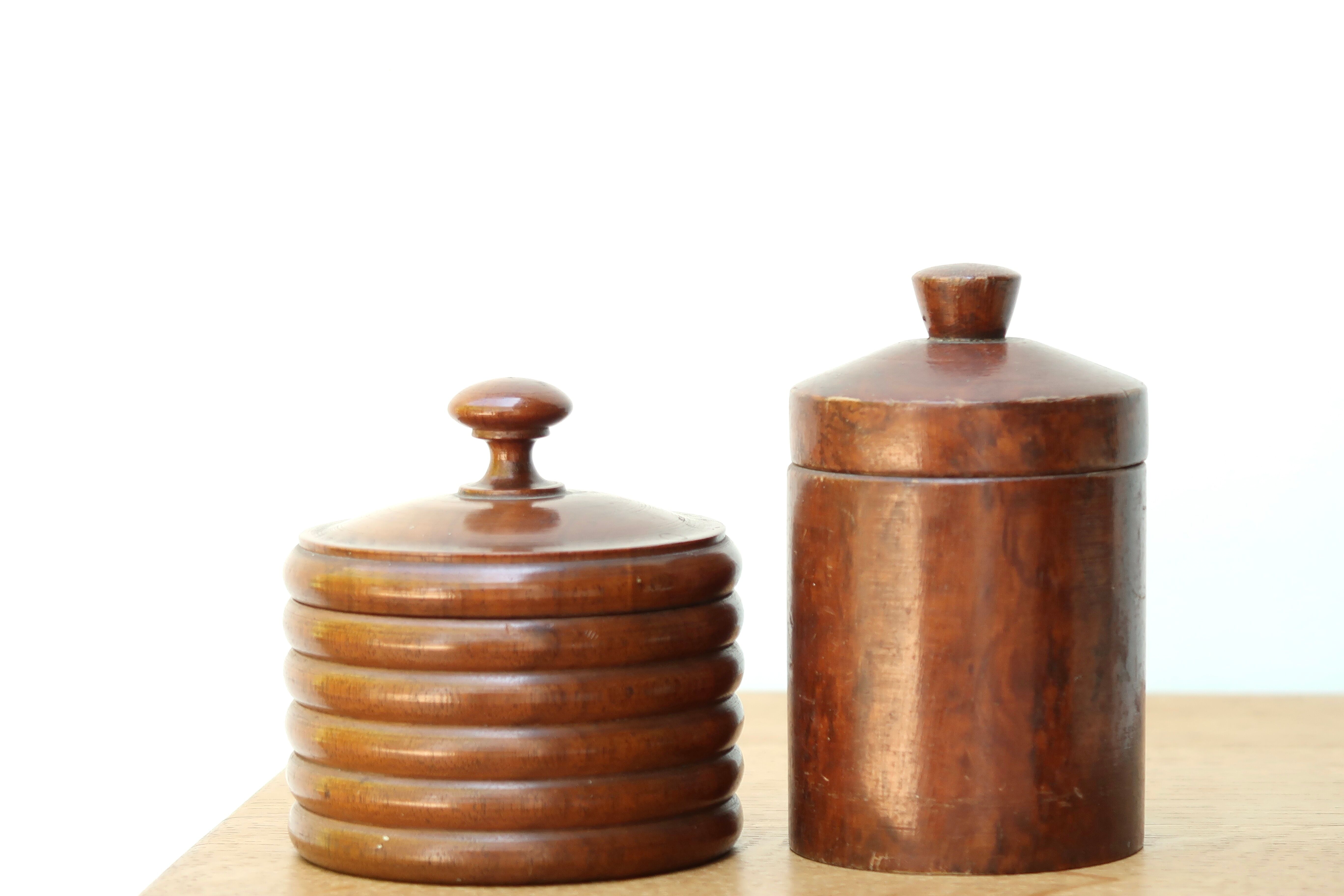 Two wooden boxes, 50s