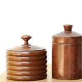 Two wooden boxes, 50s