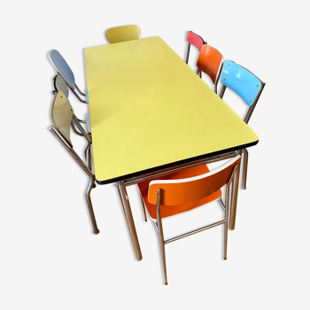 Formica table and chair
