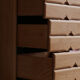 High chest of drawers in solid elm from Maison Seltz